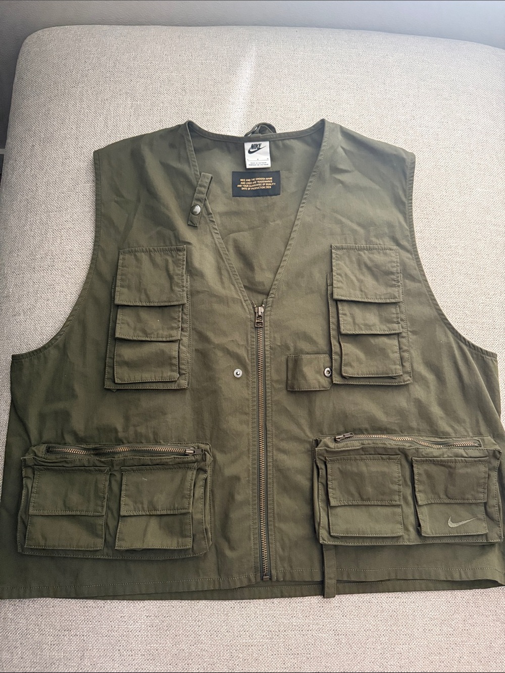 Nike Olive Green Tactical Utility Vest